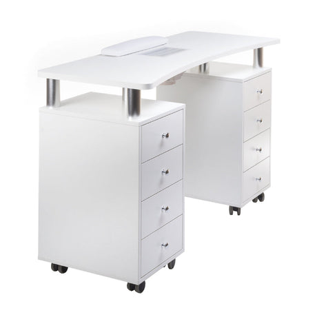 Manicure table + dust extractor BD-3425+P WHITE - BVShop