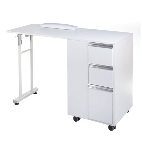 Foldable manicure table BD-3802 WHITE - BVShop