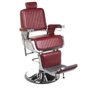 Fotel barberski LUMBER BH-31823 Burgundy - BVShop