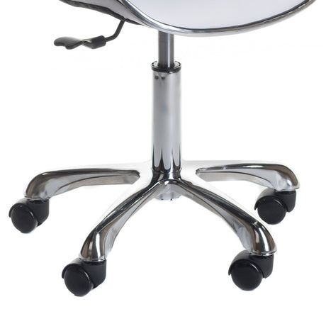 Cosmetic stool with backrest BD-9933 White - BVShop