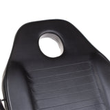 Black cosmetic hydraulic armchair BW-210 by Beauty System with padded seat and adjustable height for salon use