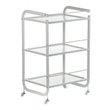 Beauty System Cosmetic Cabinet BD-6002 with multiple shelves, sleek white finish, and spacious storage for beauty products.