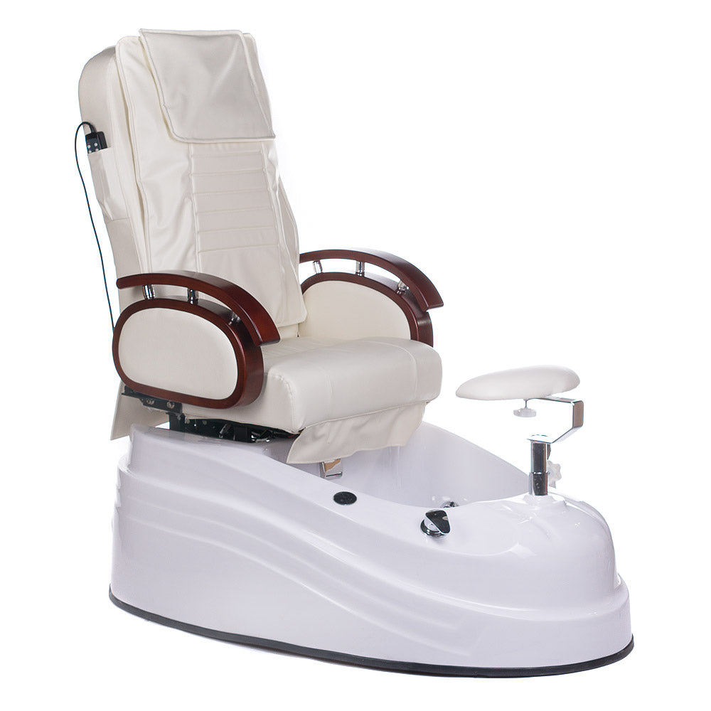 Fotel do pedicure z masażem BR-2307 Kremowy - BVShop