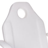 White cosmetic chair with built-in troughs from Beauty System BW-262A, featuring a comfortable seat and professional salon design.