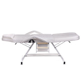 White Beauty System cosmetic chair with built-in troughs BW-262A, featuring ergonomic design and adjustable features.