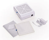 Mini Dust Suction Promed White by Beauty System, compact device for effective dust removal, shown in the image.