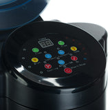 Black Ozone sauna on stand by Beauty System, model BB-007R2, with control panel and sleek design.