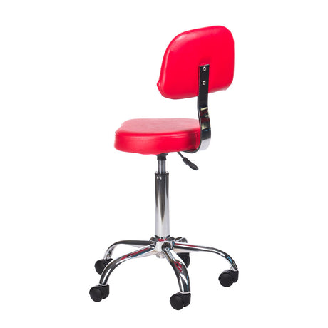 Cosmetic Stool with Backrest BH-7268 Red - BVShop