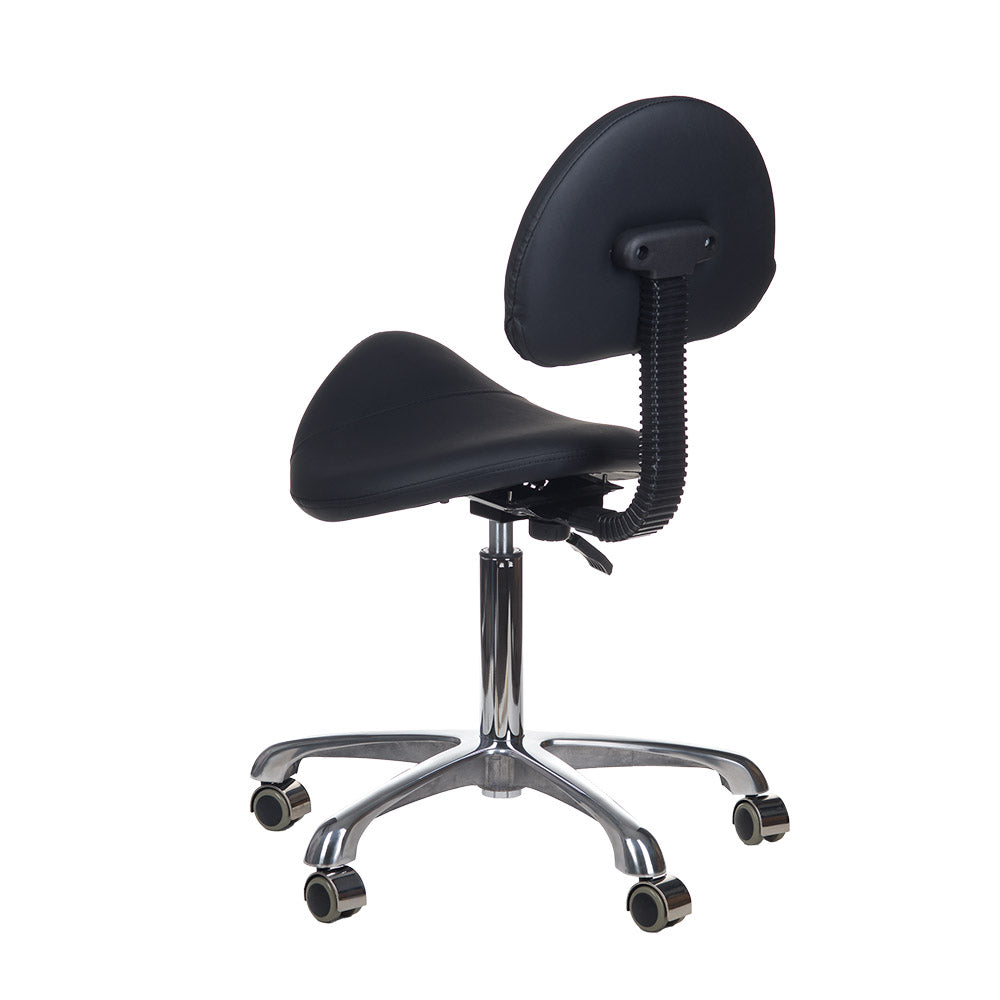 Taboret kosmetyczny BY-8373 czarny - BVShop