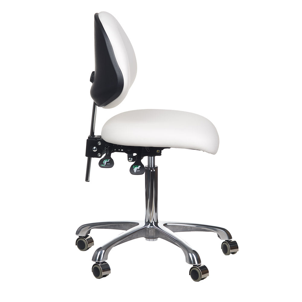 Taboret kosmetyczny BY-8377 white - BVShop