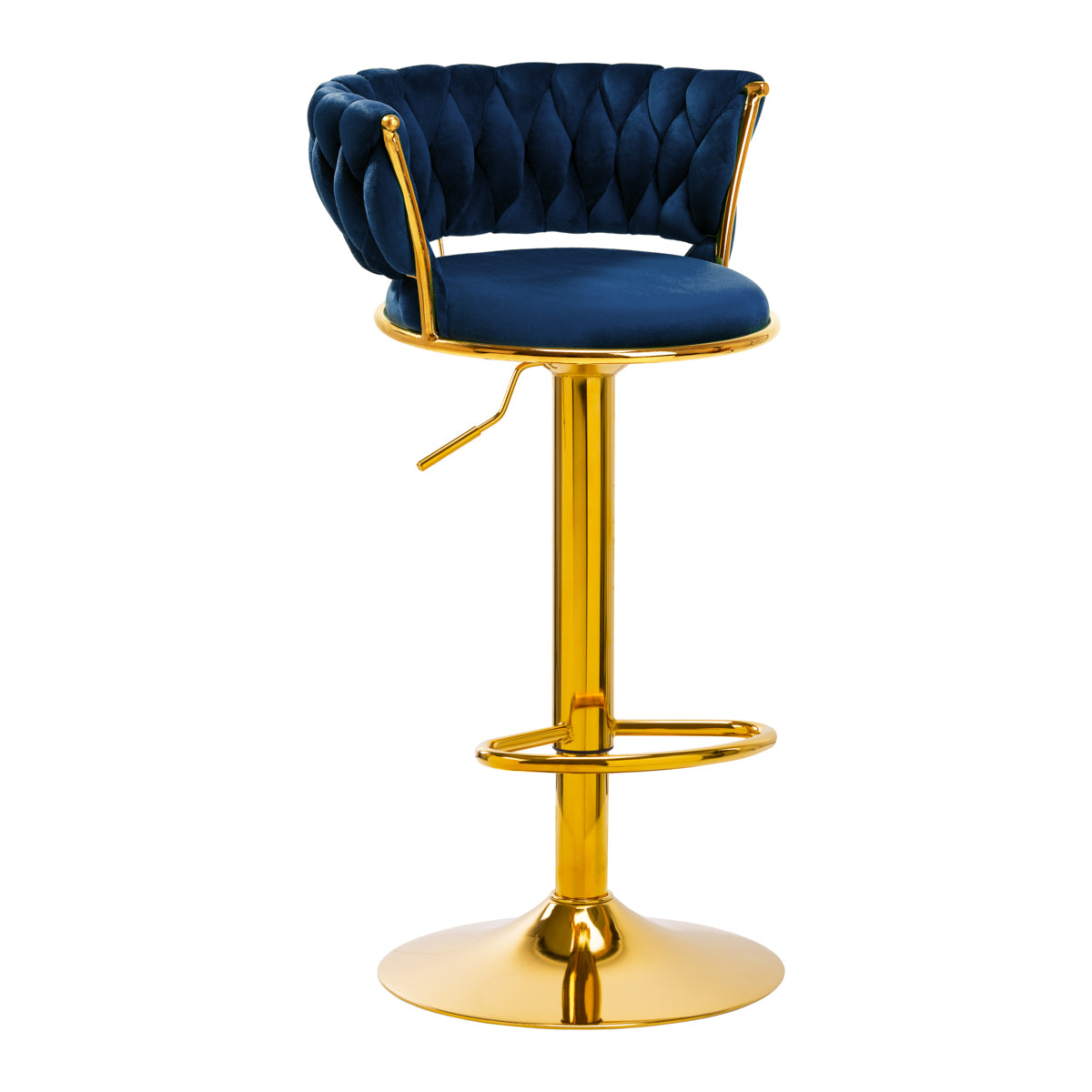 4Rico Bar Hocker QS-B313a navy velvet - BVShop