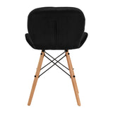 4Rico Cosmetic chair QS-186 black velvet - BVShop