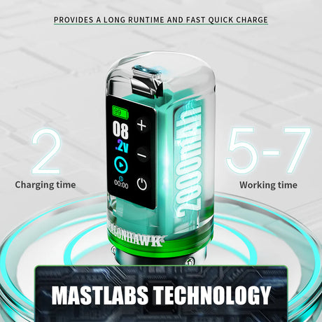Mast Dragonhawk L3 Wireless Tattoo Machine 7 Stroke Lengths - BVShop