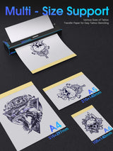 Mast DragonHawk A4 wireless thermal tattoo stencil printer machine with control panel and compact design.