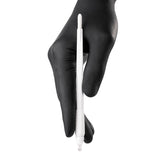 PhiBrows Disposable Microblading Tool U24 Nano 0.15mm 10pcs — U24 Nano tool held in a gloved hand