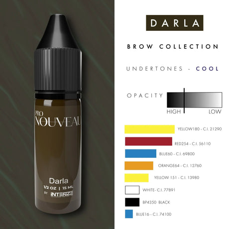 أصباغ حواجب برو نوفو من إنتينز دارلا 15ml