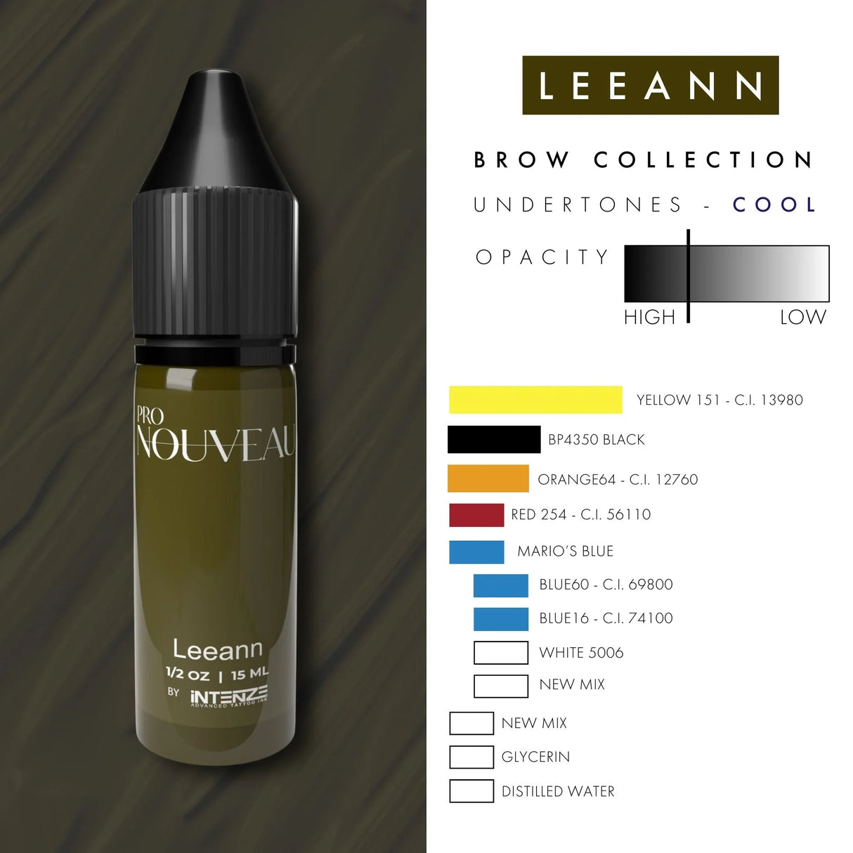 أصباغ حواجب برو نوفو من إنتينز ليان 15ml