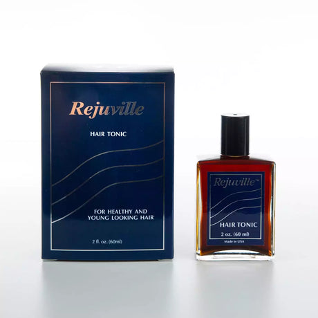 Rejuvi Hair Tonic scalp care product packaging front view