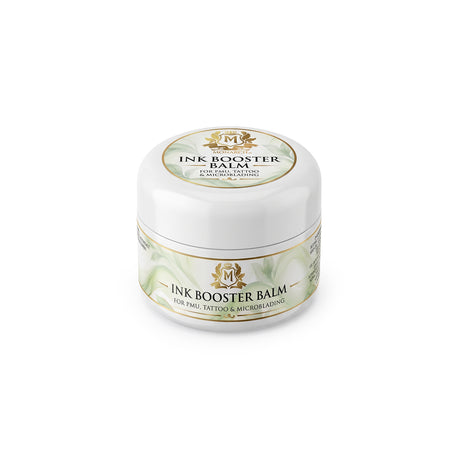 Skin Monarch Ink Booster Balm 30مل, منظر بزاوية يظهر الغطاء والملصق الأمامي