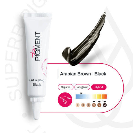 The Pigment Microblading Arabian Brown-Black Pigment 10ml - BVShop