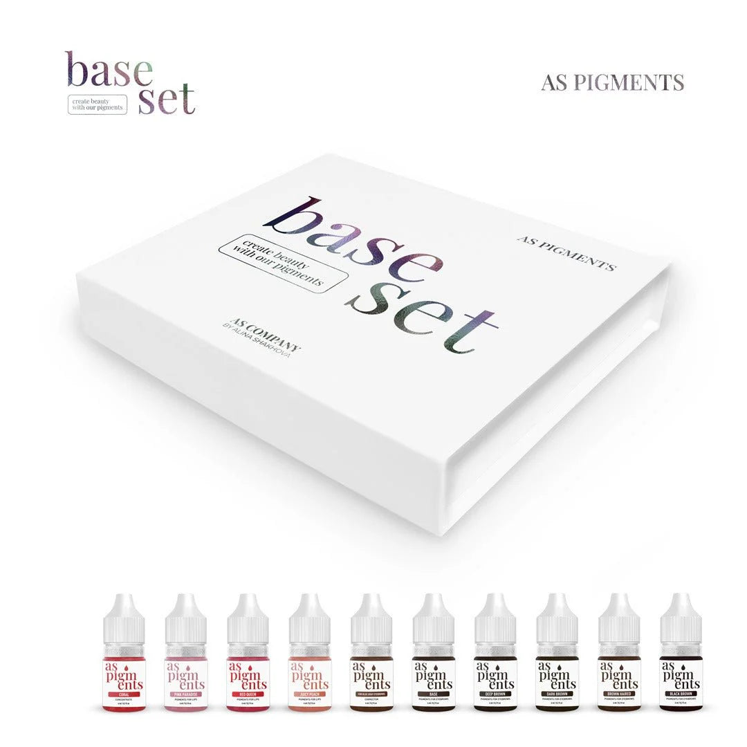 AS COMPANY Base Set Hybrid (AS Pigments) 10pcs/6ml - BVShop