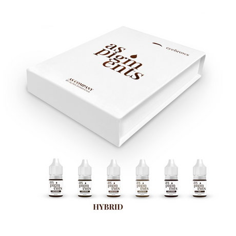 AS Company Eyebrow Set - AS PIGMENTS Hybrid 6 pcs/6ml - BVShop