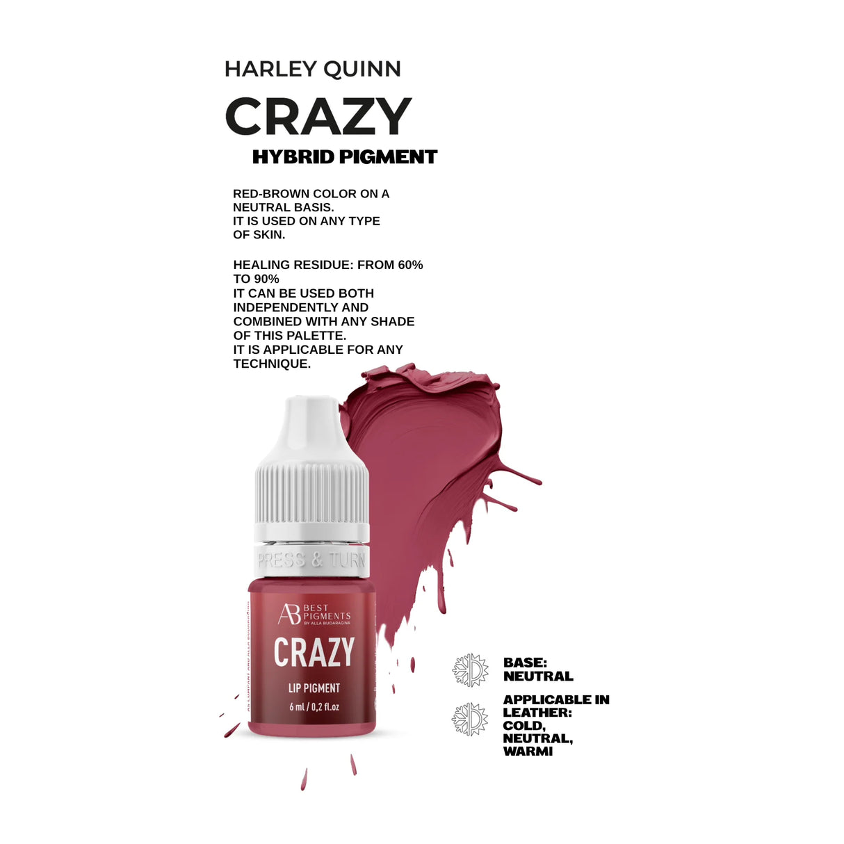 شركة AS Crazy (هارلي كوين) 6ml