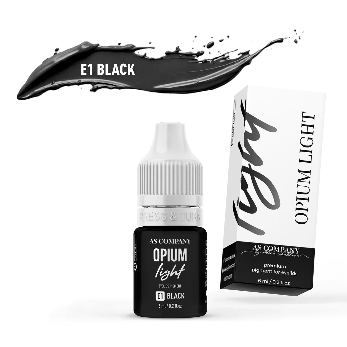 AS COMPANY E1 أسود (OPIUM LIGHT) 6ml