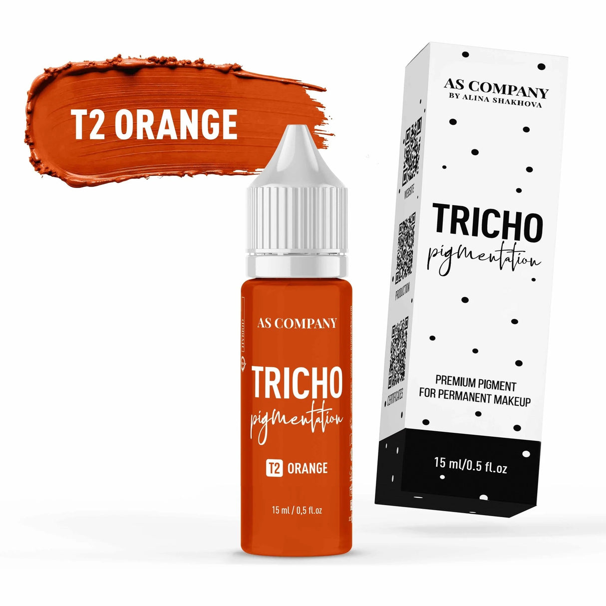 شركة AS T2 برتقالي (تصبغ الشعر) 15ml