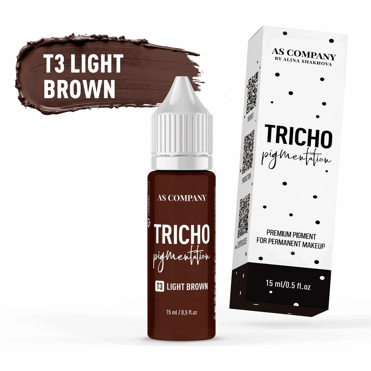 شركة AS T3 بني فاتح (تصبغ الشعر) 15ml