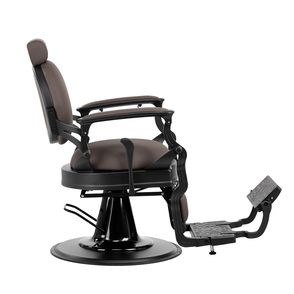 Barber chair Gabbiano Niccolo brown buttonless - BVShop