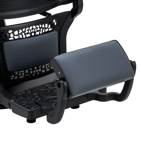 Barber chair Gabbiano Niccolo graphite buttonless - BVShop