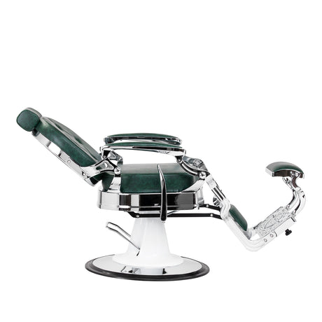 Barber chair Gabbiano President green Chrom - BVShop