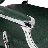 Barber chair Gabbiano President green Chrom - BVShop