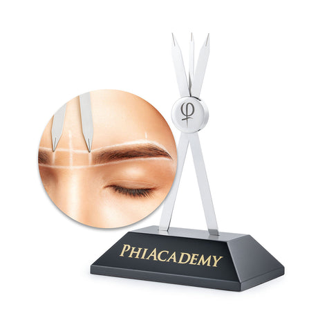 PhiAcademy BB Compass Brow & Lip Mapping Tool on a light background