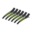 Clamps hairdressing clips for hair e-13 6 pcs 11.5 cm mix neon - BVShop