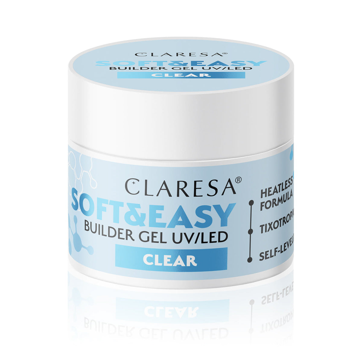 Claresa builder gel Soft & Easy gel clear 45g - BVShop