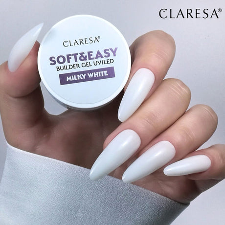 Claresa building gel Soft&Easy gel milk white 45g - BVShop