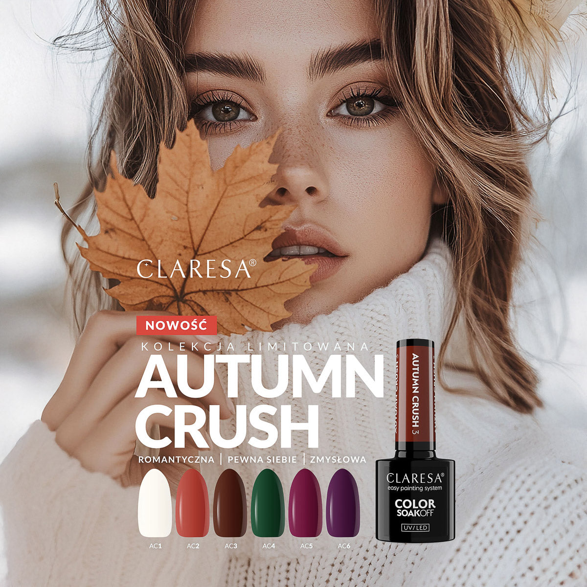 CLARESA HYBRID NAIL POLISH AUTUMN CRUSH 4 5G - BVShop