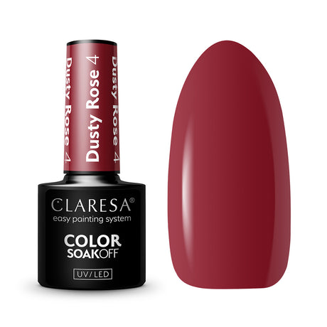 CLARESA Hybrid nail polish DUSTY ROSE 4 -5g - BVShop