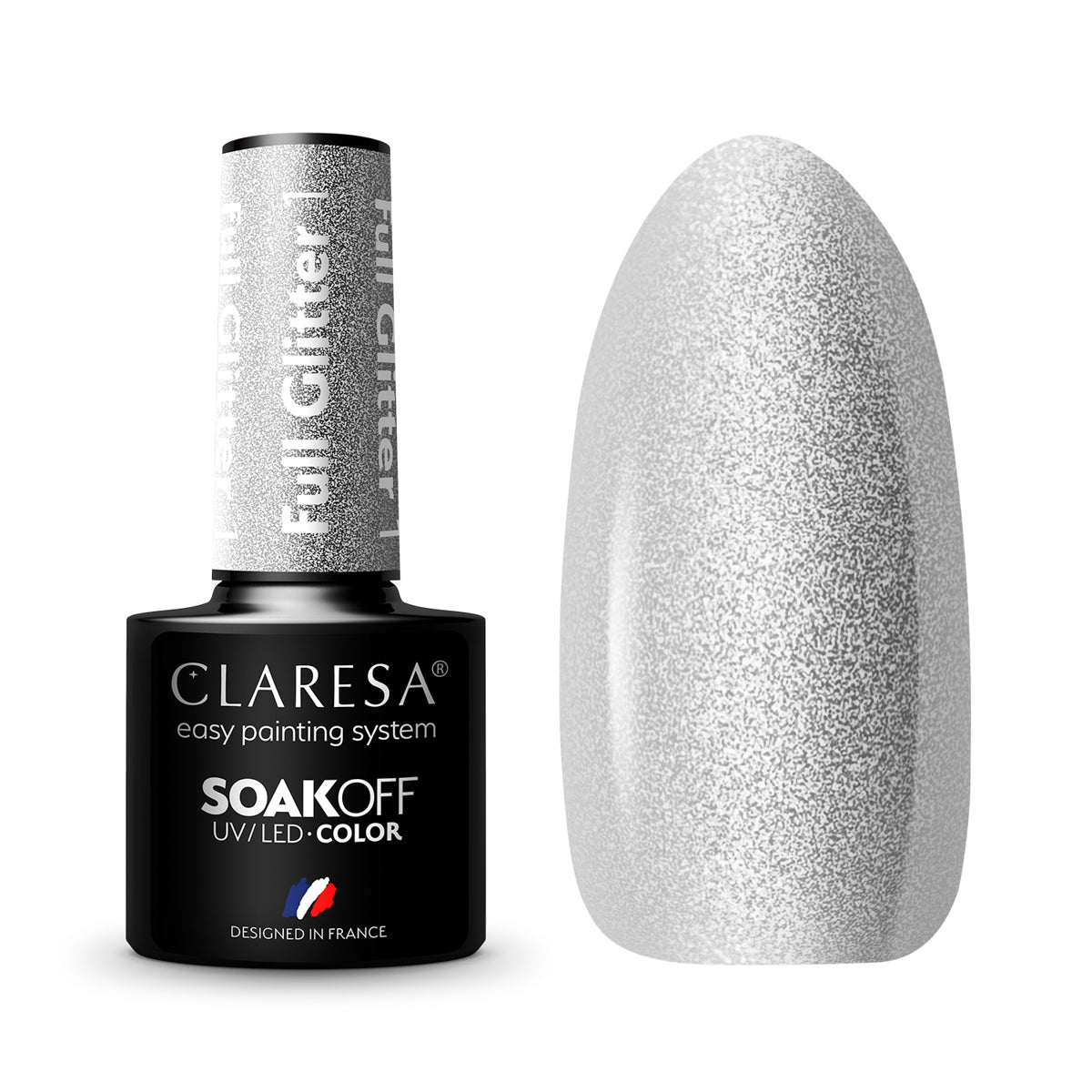 CLARESA Hybrid nail polish FULL GLITTER 1 -5g - BVShop