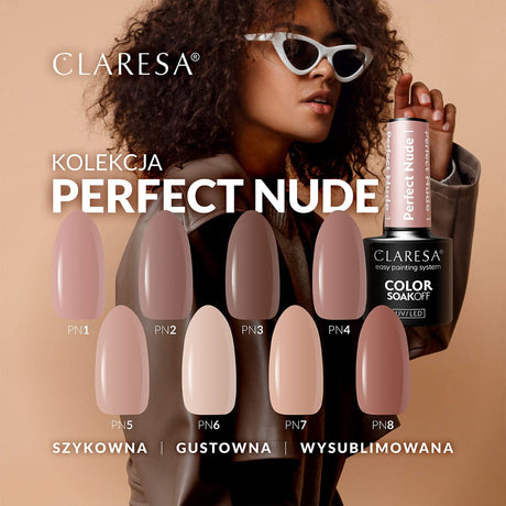 CLARESA Hybrid nail polish PERFECT NUDE 8 -5g - BVShop
