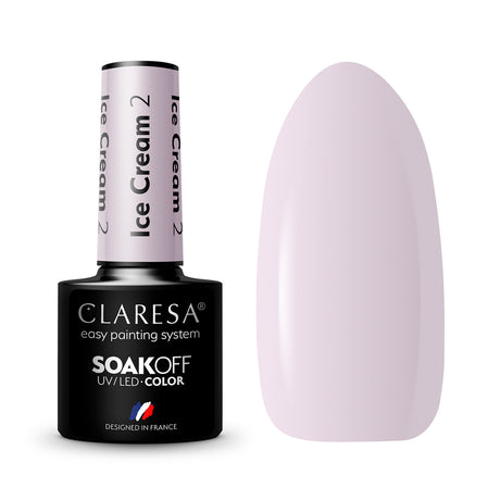 CLARESA hybrid polish Ice cream 2 -5g - BVShop