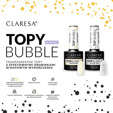 Claresa Top Bubble black Matt No wipe -5g - BVShop