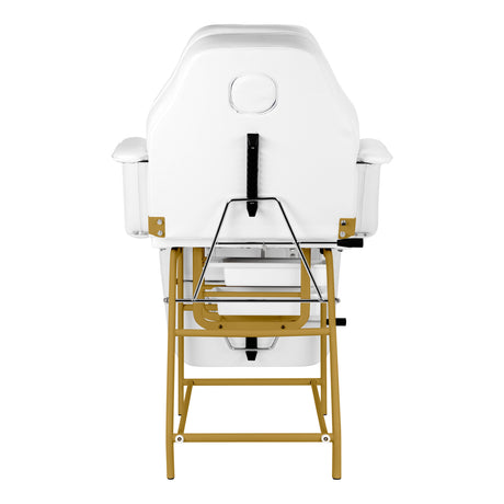 Cosmetic chair 557G with cuvettes white - BVShop