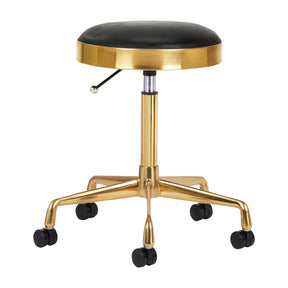 COSMETIC STOOL H7 GOLD BLACK - BVShop