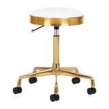 COSMETIC STOOL H7 GOLDEN WHITE - BVShop