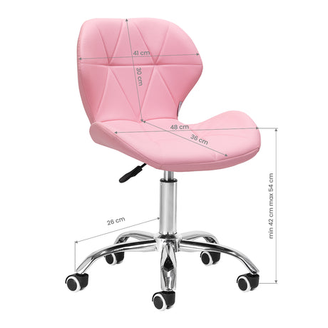 Cosmetic stool QS-06 pink - BVShop