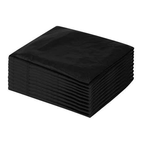 Disposable chair cover with elastic band, 10 pcs. Black - BVShop