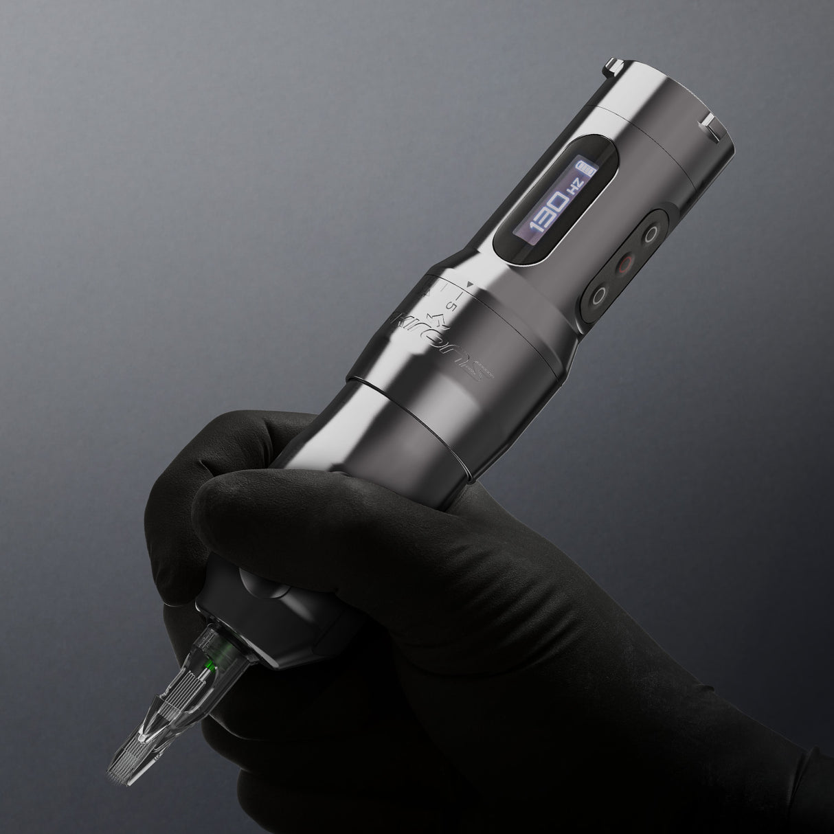 آلة وشم إف كيه آيرونز ون أداجست مع ضربة قابلة للتعديل باللون المعدني